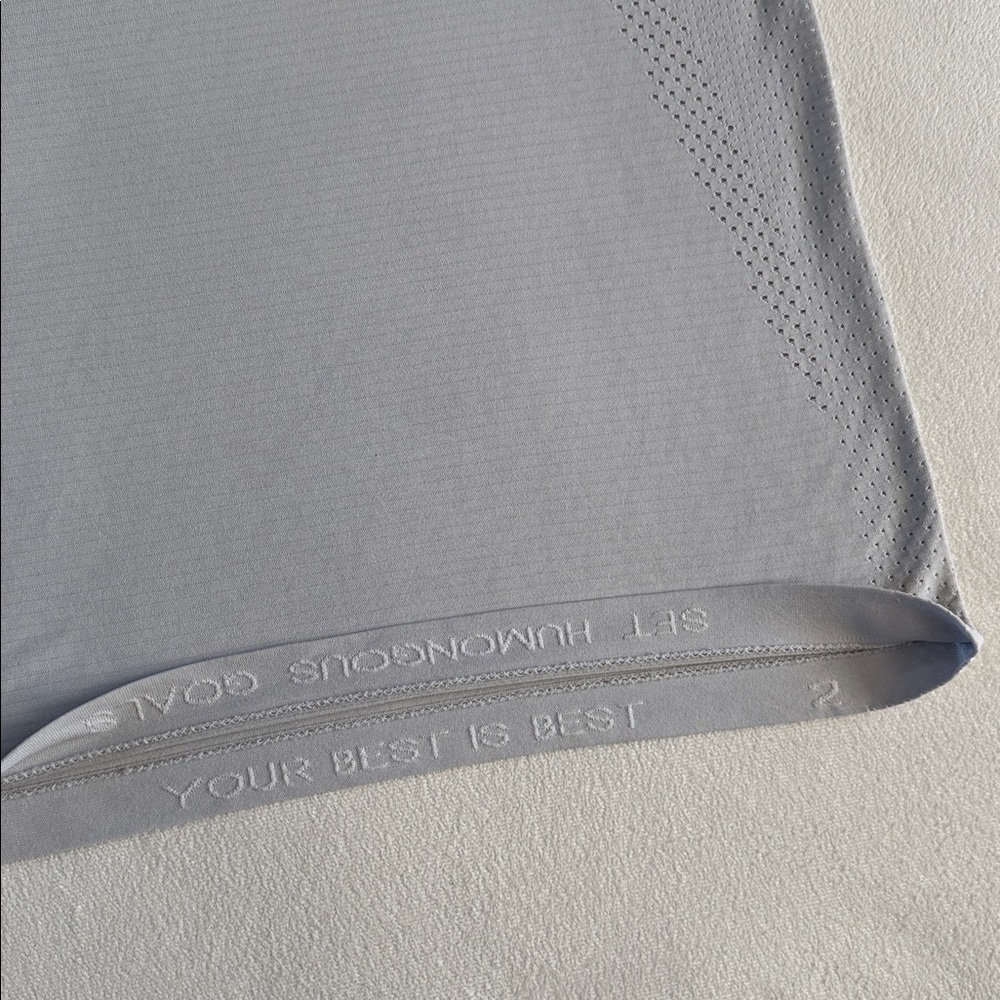 Lululemon Train to Be Short-Sleeve Shirt
White / silver gray - Picture 10 of 10